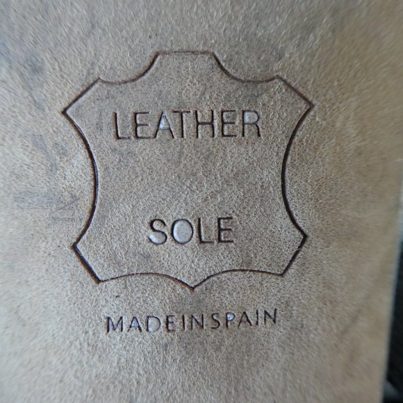 Stuart Weitzman Black Square Toe Heels Sandals Leather Sole Spain 7M - Picture 4 of 10